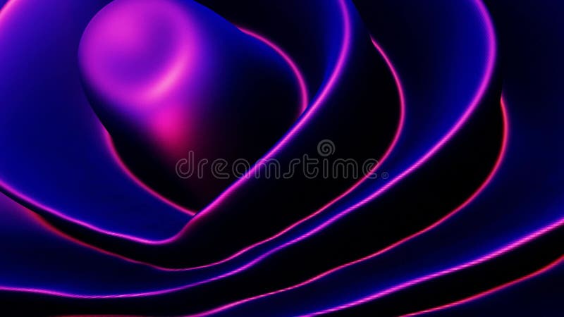 Animación abstracta líneas de onda multicolor onduladas pared suave. fondo del patrón líquido multicolor libre illustration