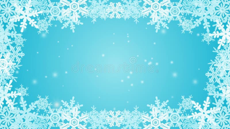 Movimiento De Las Nevadas Del Copo De Nieve Del Invierno En Fondos De