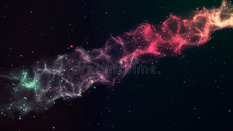 animación 3D de la nebulosa roja colorida con las estrellas, las nubes del espacio y el gas ilustración del vector animación 3D de la nebulosa roja colorida con las estrellas, las nubes del espacio y el gas ilustración del vector