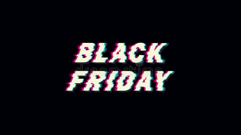 Animación de fallo de Black Friday stock de ilustración
