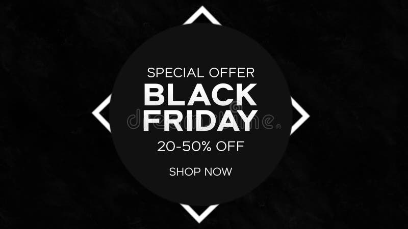 Animación de la venta del descuento de las compras de Black Friday libre illustration