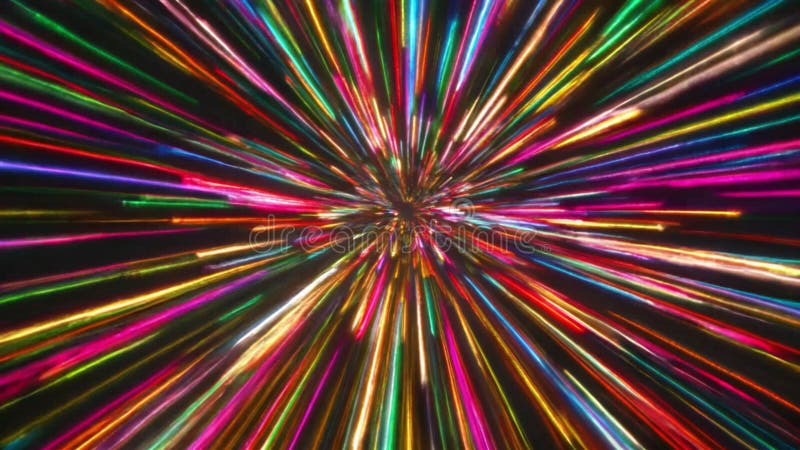Animación de trazo de luz de alta velocidad creando un entorno dinámico y futurista libre illustration