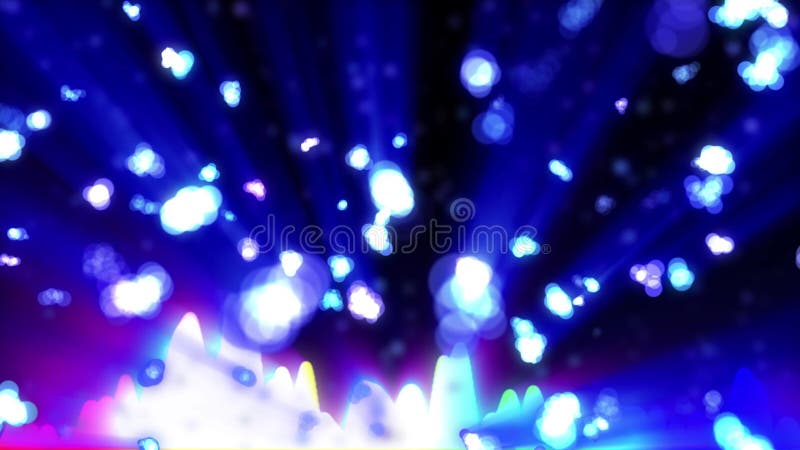 Animación inconsútil del extracto 3D de la textura brillante del modelo de la luz de la aureola y del fondo del equalizador de la ilustración del vector