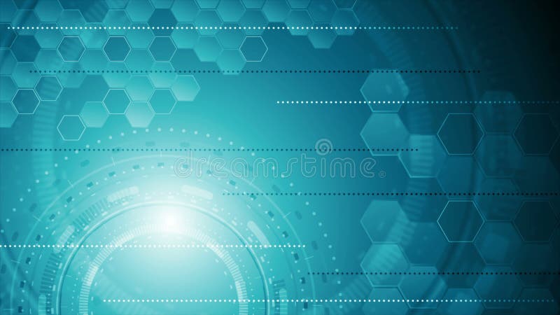 Animación industrial abstracta azul del vídeo de la tecnología libre illustration