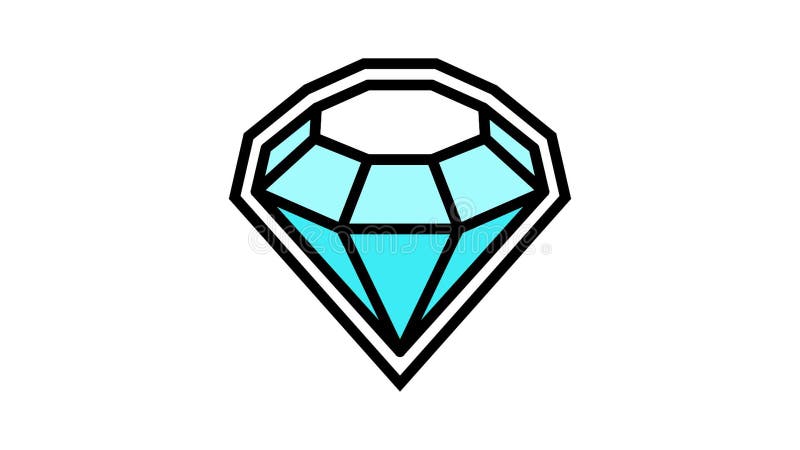 Animacja ikony koloru gry w diament