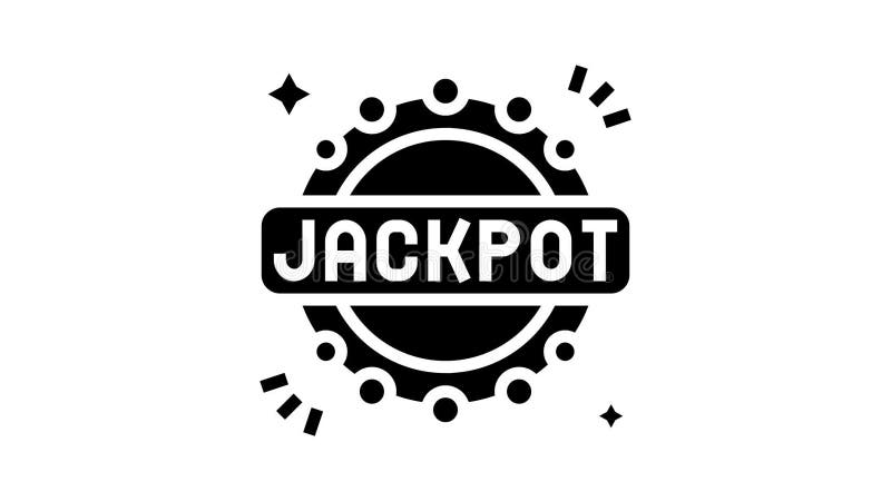Animacja ikony symbolu gry jackpot