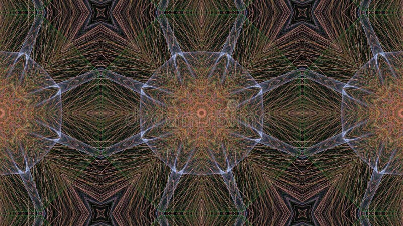 Animacja Mandala obrotowa, kalejdoskop ilustracja wektor
