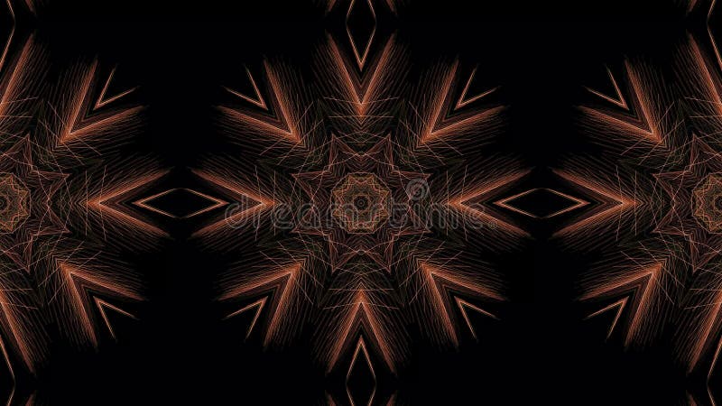Animacja Mandala obrotowa, kalejdoskop ilustracja wektor