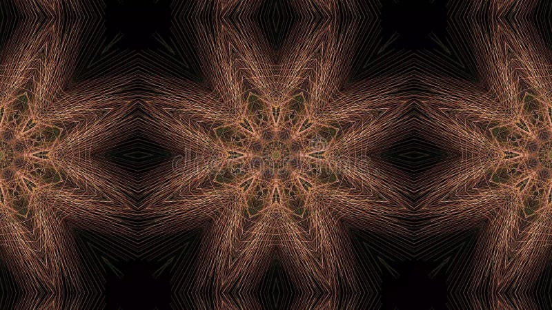 Animacja Mandala obrotowa, kalejdoskop ilustracja wektor