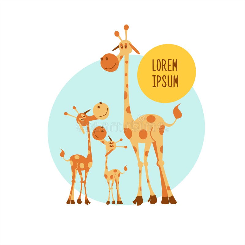 Animais africanos dos desenhos animados ilustração royalty free Animais africanos dos desenhos animados ilustração royalty free