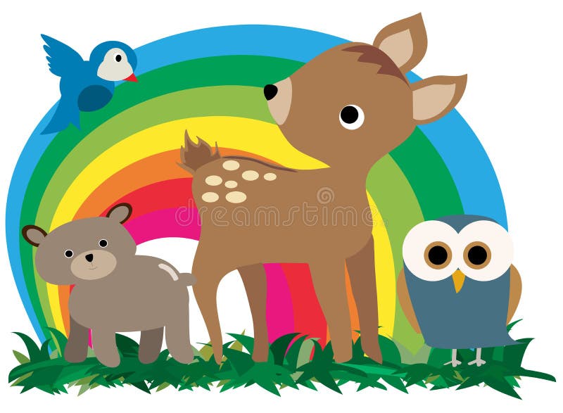 Animais da floresta ilustração do vetor Animais da floresta ilustração do vetor