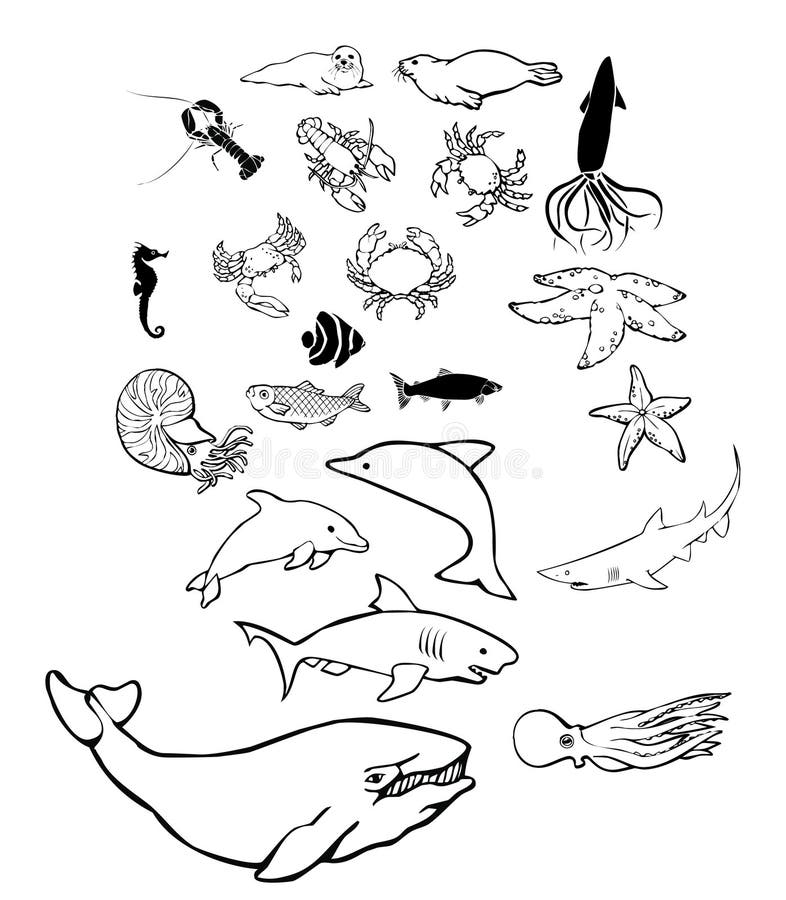Animais do vetor ilustração royalty free Animais do vetor ilustração royalty free