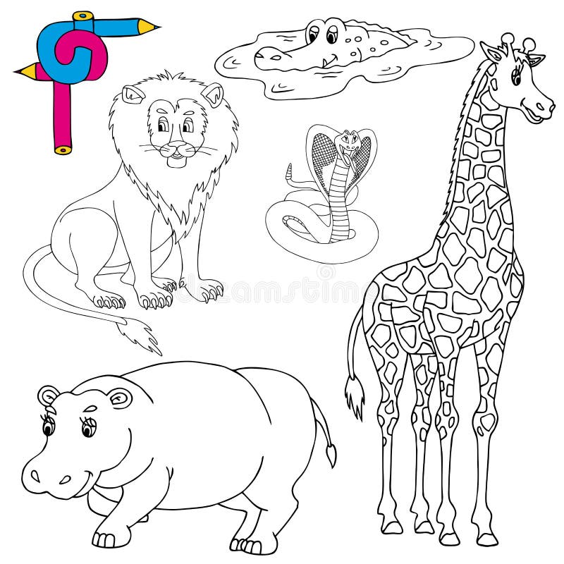 desenho de animais vetoriais para livro de colorir ou página 16124003 Vetor  no Vecteezy