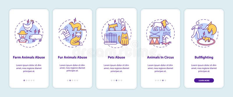 Animal Abuse Vector Infographic Template Stock Vector - Illustration of  layout, circle: 203691613