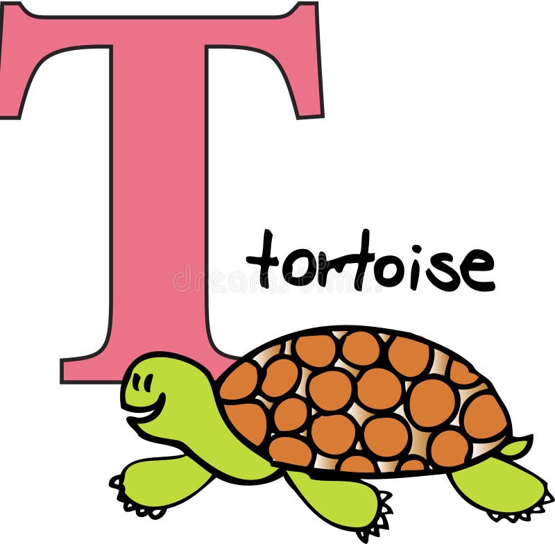 Animal alphabet T (tortoise)