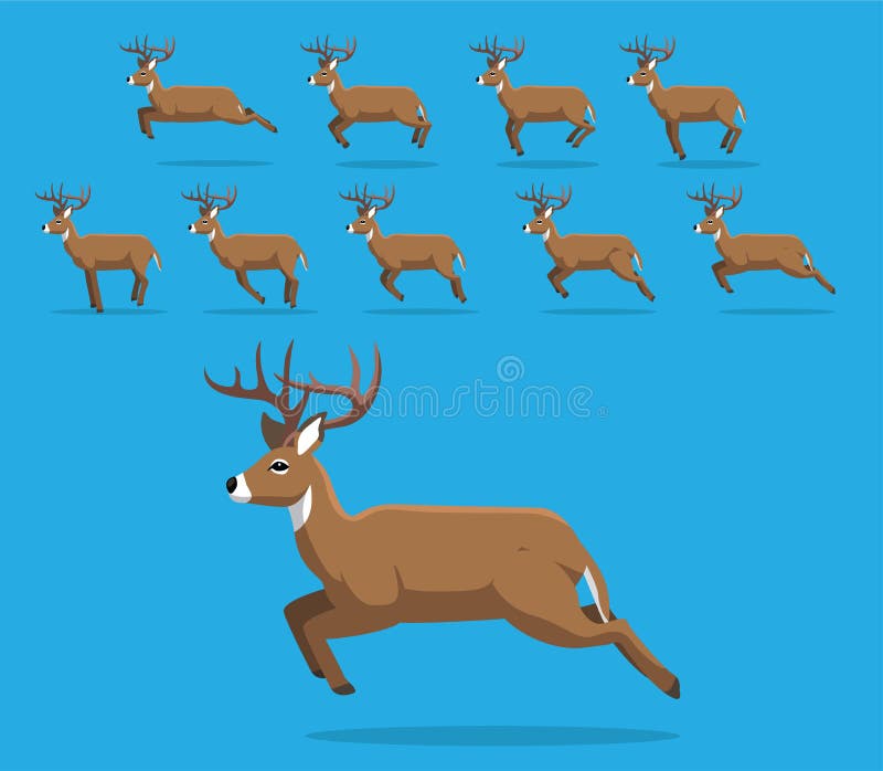 Animal Animation EPS10 File Format. Cheetal vectors