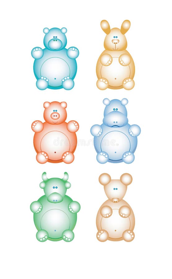 Animal bubbles stock vector. Illustration of animals 25310268