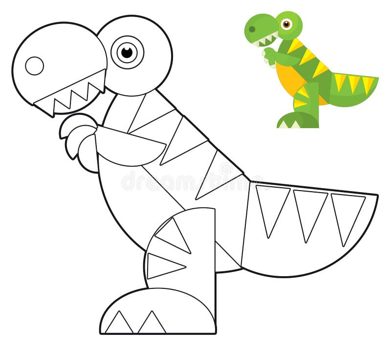 Animal de bande dessinée - page de coloration - illustration pour les enfants illustration libre de droits Animal de bande dessinée - page de coloration - illustration pour les enfants illustration libre de droits