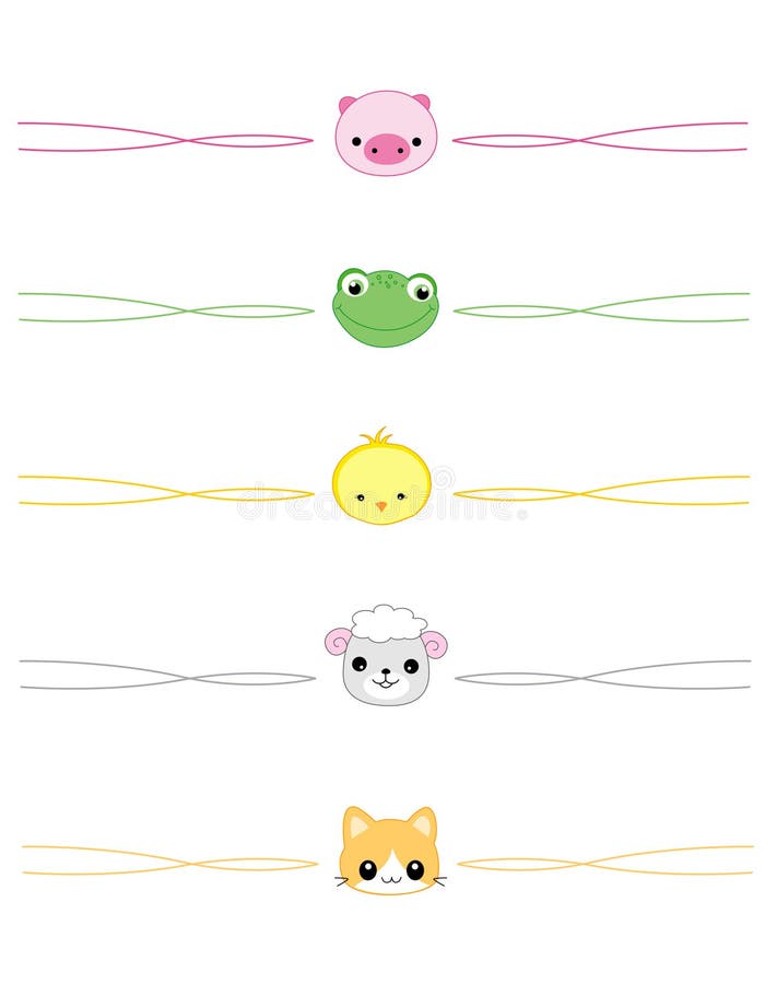 Animal divider stock illustration Animal divider stock illustration