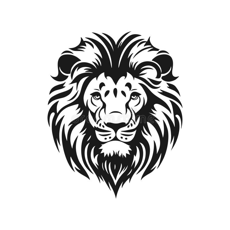 Lion Logo of Animal Face Clip Art Stock Vector - Illustration of emblem ...
