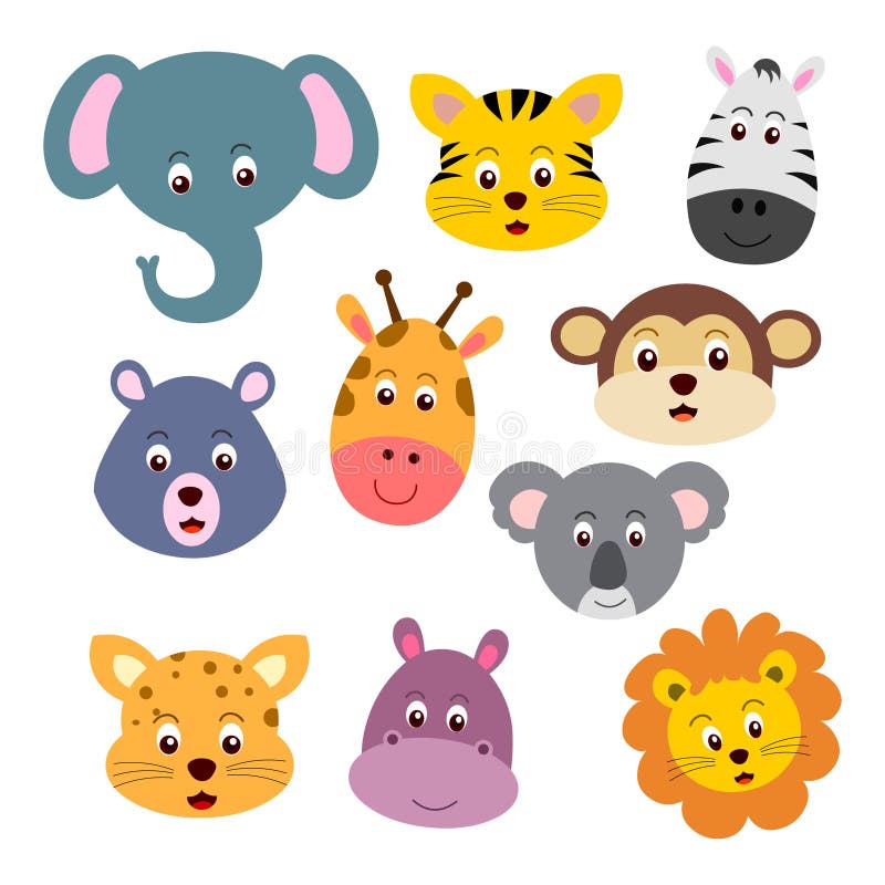 Différents Types D'illustration D'animaux De La Jungle Clip Art