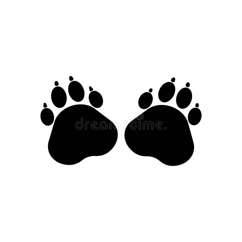 Animal Foot Print Logo Vector Stock Vector - Illustration of symbolic,  footprint: 183794770