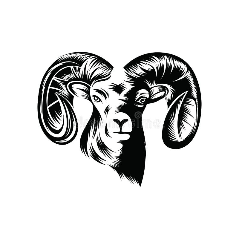 Animal Goat Head Logo in White Background Stock Vector - Illustration of wildlife, cartoon: 190256726 Animal Goat Head Logo in White Background Stock Vector - Illustration of wildlife, cartoon: 190256726