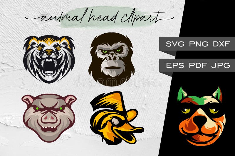 Animal head logo design premium Features • 100 editable, resizable vector and text • EPS • AI formats • Svg • Jpeg Package • 3 file vector. Ai +. Eps + Svg Enjoy It!