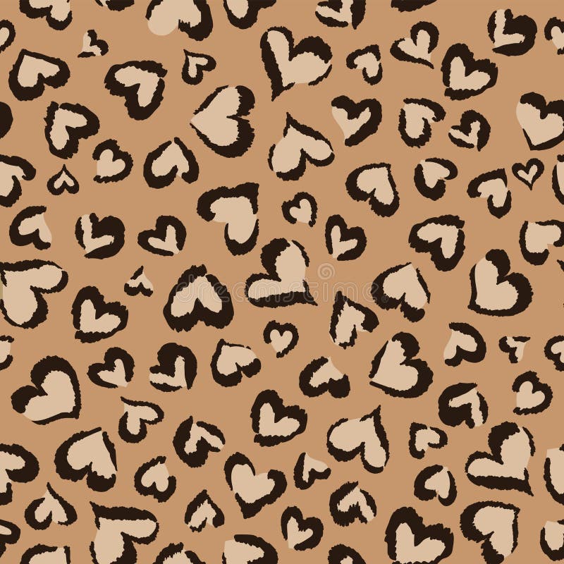 Animal hearts ~ seamless background vector illustration