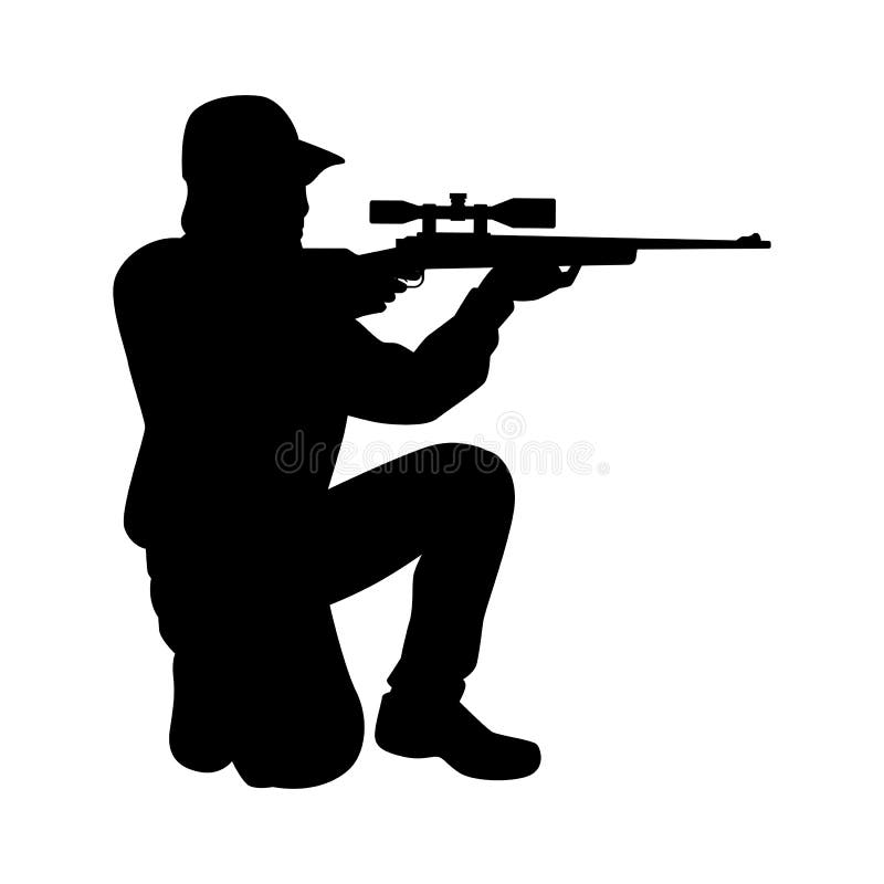 Silhouette Hunter Stock Illustrations – 13,287 Silhouette Hunter Stock ...