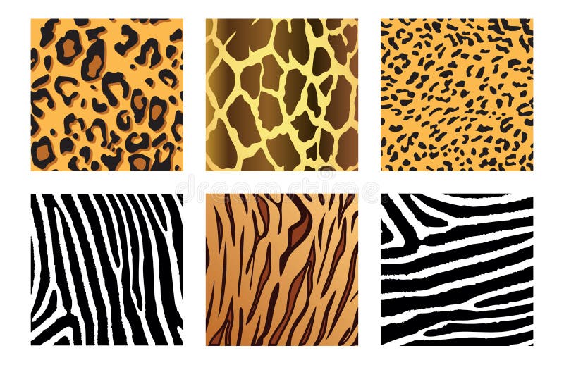 Animal Skin Printable Seamless Patterns Stock Vector - Illustration of  decor, nature: 223261099