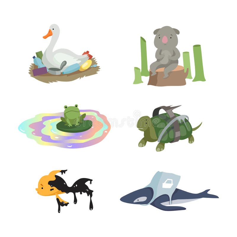 Animal Suffering from Contaminated Water and Environment Pollution