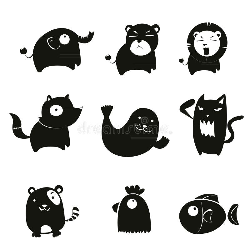 Animal symbol stock illustration. Illustration of cold - 46159427