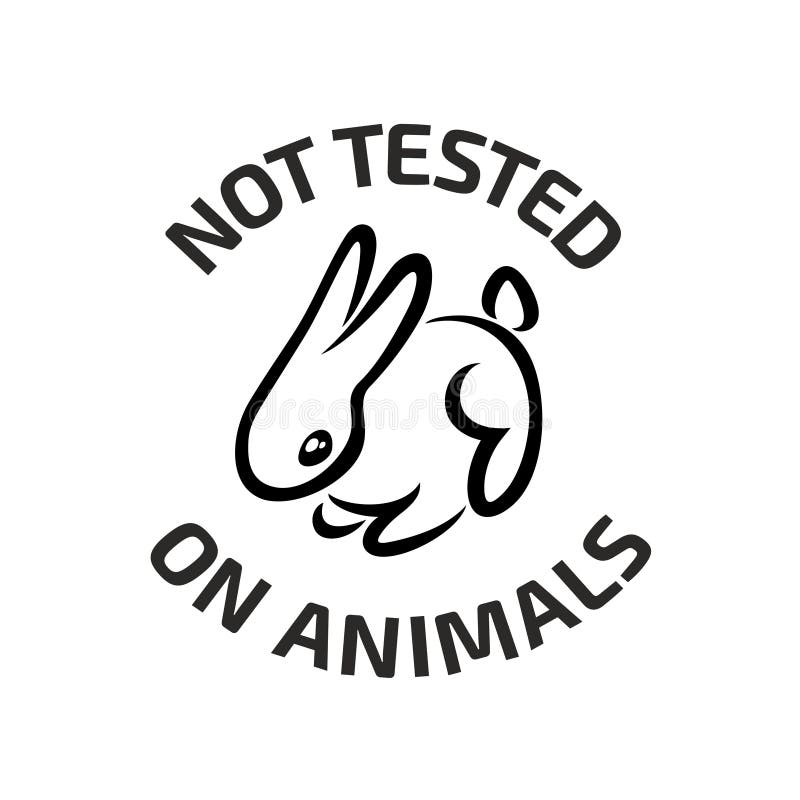 Animal Testing Black Logo Icon with Rabbit Stock Vector - Illustration of  nature, cruelty: 82769721