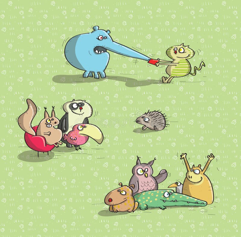 Animali divertendosi No.2 royalty illustrazione gratis Animali divertendosi No.2 royalty illustrazione gratis