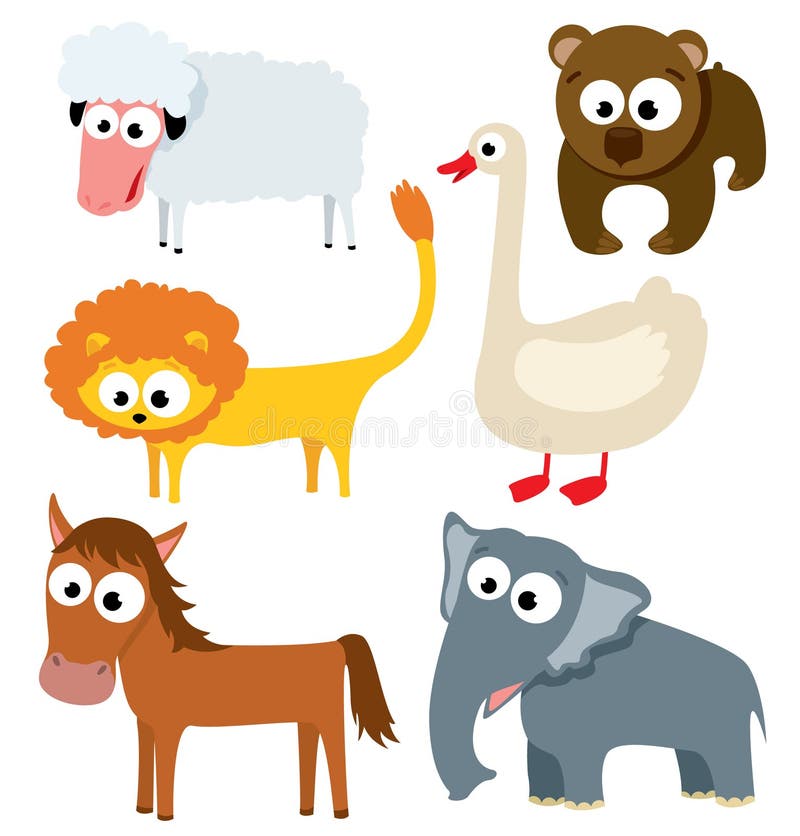 Animali svegli illustrazione vettoriale Animali svegli illustrazione vettoriale