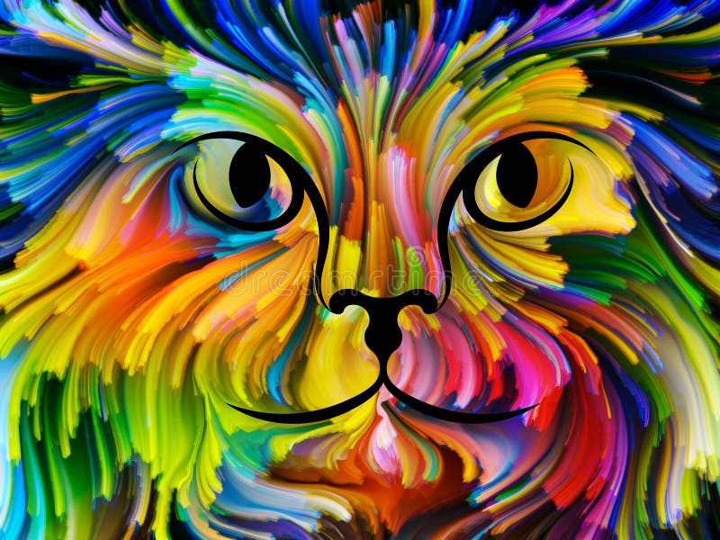 Animals of Color stock illustration. Illustration of flow - 102773523