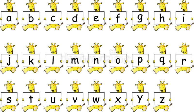 Animals Holding Alphabet Letter Editorial Stock Photo - Illustration of