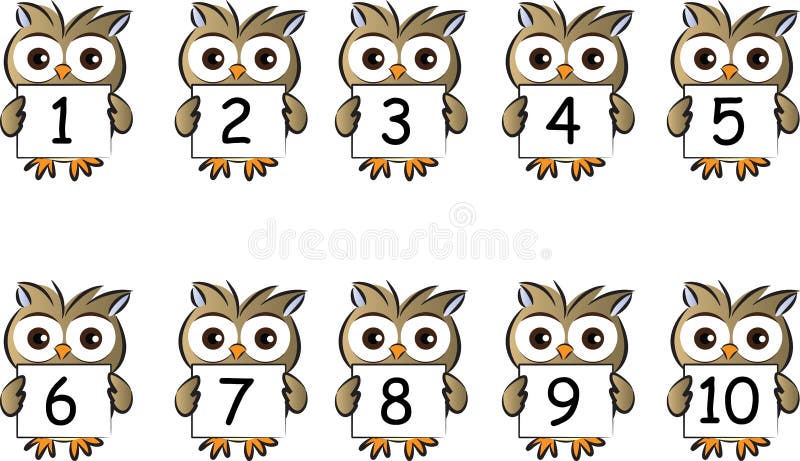 Animals Holding Numbers One To Ten Vector Editorial Stock Photo ...