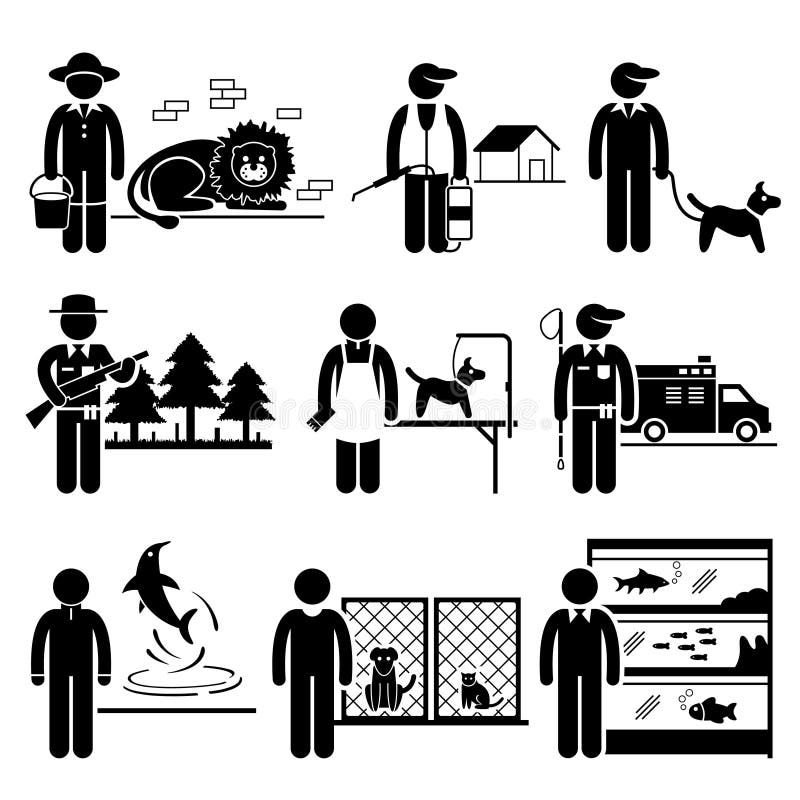 Animals Related Jobs Occupations Careers Stock Vector - Illustration of adoption, rescue: 35752599 Animals Related Jobs Occupations Careers Stock Vector - Illustration of adoption, rescue: 35752599