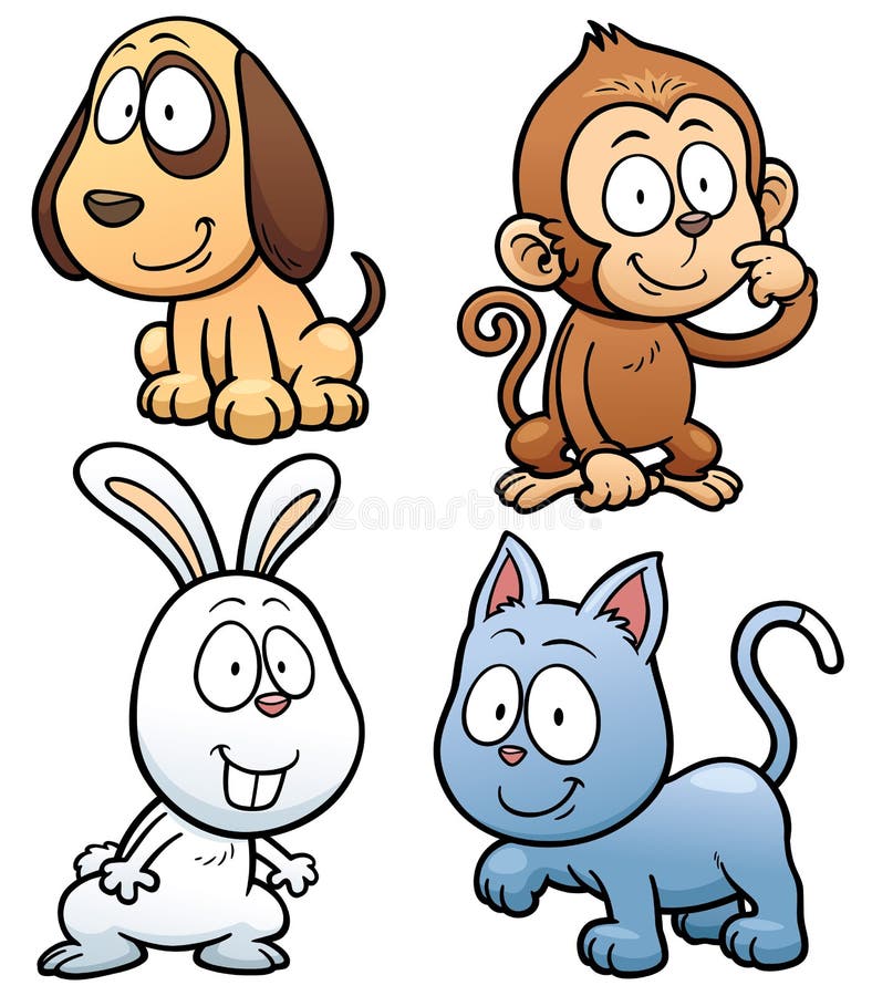 Animals stock vector. Illustration of animal, cute, monkey - 57600714