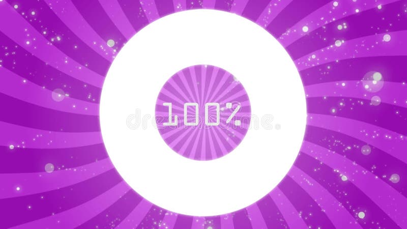 Animarea cercului de încărcare pe fond rotativ cu dungi roz royalty free illustration