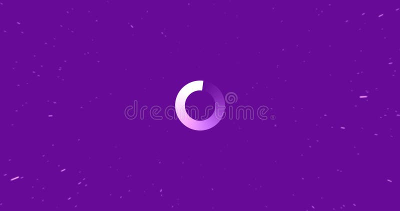 Animarea formelor care se deplasează peste încărcarea inelului de date stock illustration