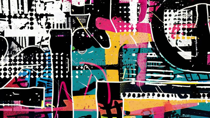 Animated Abstract Grunge Texture Overlay Background royalty free illustration