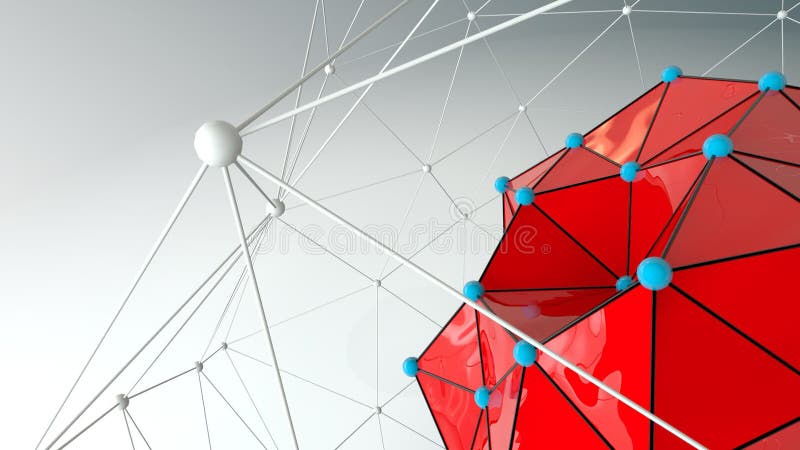Animated abstract shape stock illustration