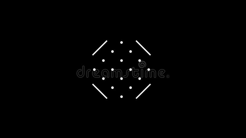 Animated abstract shapes icons with minimalist and simple style. royalty free illustration
