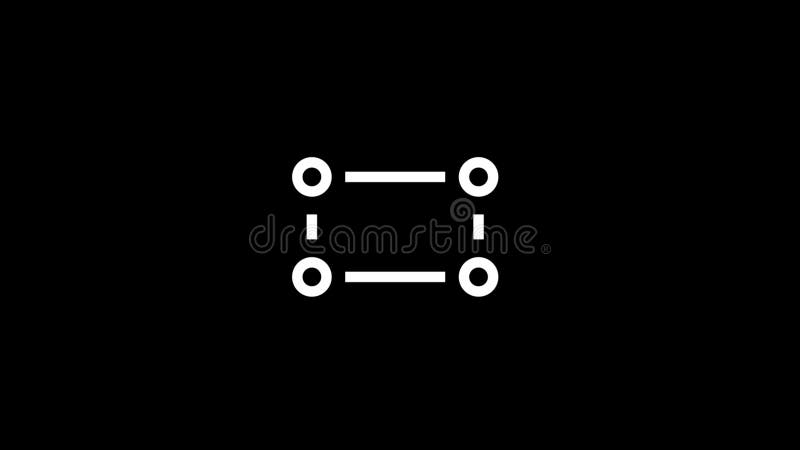 Animated abstract shapes icons with minimalist and simple style. vector illustration