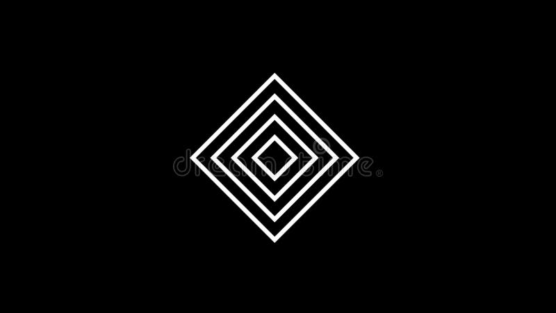 Animated abstract shapes icons with minimalist and simple style. royalty free illustration