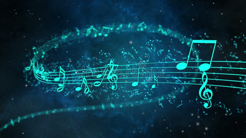 Animated Background with Musical Notes, Music Notes - LOOP Stock Footage -  Video of artistic, holiday: 43258960