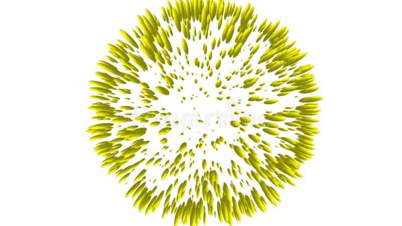 Animated spherical Particles royalty free illustration